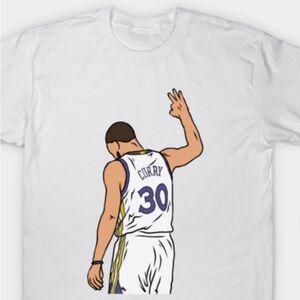 NEW Steph Curry 3 Point Celebration Basketball T-Shirt